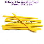 Polymer Clay Sculpture Tools Plastic 7 Pcs - 1 Set ( GJ-01 )